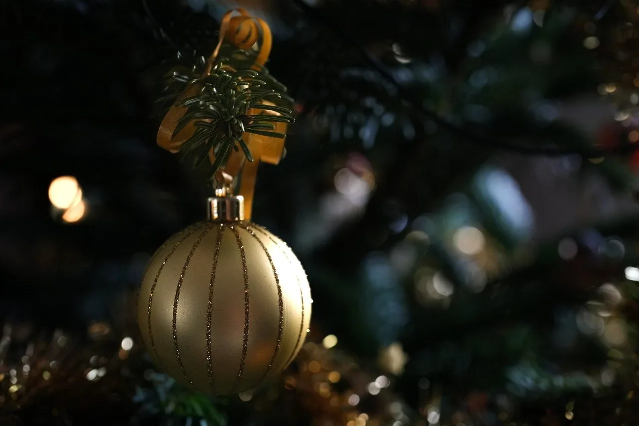 Glass ornament set (6)